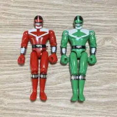 タイムレンジャー シャイニングヒーロー レッド グリーン フィギュア