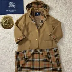 ☆希少☆ Burberry London ノバチェック カシミヤ混 ロングコート