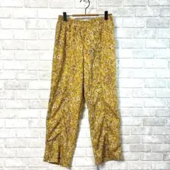 キューティーブロンド 花柄 バイピング パンツ L 美品 ウエストゴム 薄い