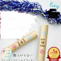 BOY 散らからないジェンダーリビールクラッカー