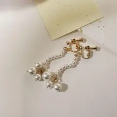 パール ゴールドイヤリング