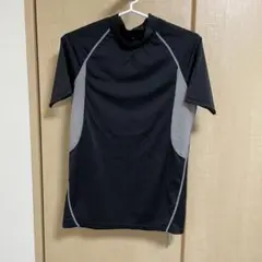 スポーツシャツ　黒　ブラック　Lサイズ