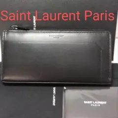HR07 サンローランパリ 未使用美品 フラグメント L字ファスナー長財布