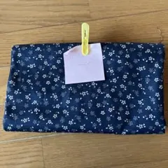ネイビー 花柄 生地 未使用
