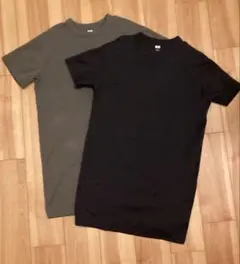 【美品】UNIQLO U オーバーサイズTワンピース Lサイズ　2点セット