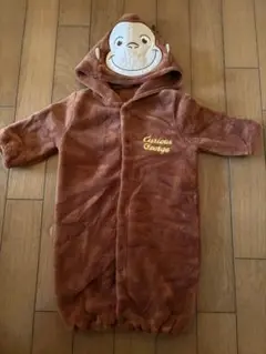 おさるのジョージフード付きカバーオール