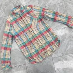 Traditional Wears チェックシャツ マルチカラー 長袖 コットン