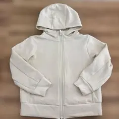 UNIQLO アイボリー フルジップパーカー 120cm