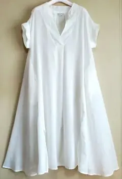 【美品】h.b★エイチビー インド綿 ロングワンピース