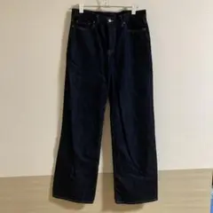 ユニクロ ワイドストレートジーンズ/丈長め