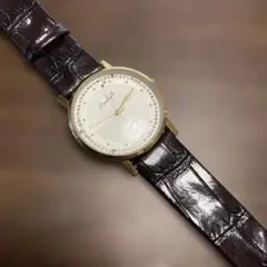 オシャレなPatek ゴールド クォーツ 時計　稼働品！男女兼用！