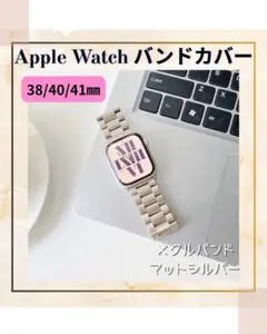 残りわずか　Apple Watch バンド　マットシルバー 38/40/41mm