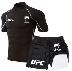 UFC Venum ラッシュガード・ショートパンツセット M