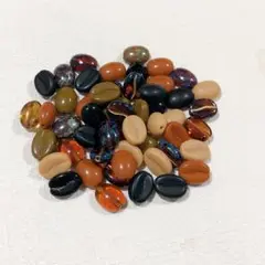 チェコビーズ　コーヒー豆　50個