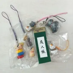 夏目友人帳　ニャンコ先生　根付　ストラップ　まとめ売り　計5個セット