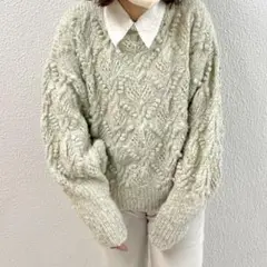 flower used ニット
