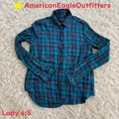 【American Eagle Outfitters】 チェック柄シャツ