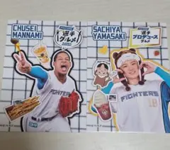 選手グルメカード 万波中正 山﨑福也