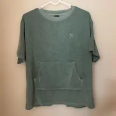 ROXY グリーン Tシャツ Sサイズ ポケット付き