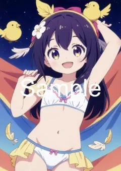 A4サイズアートポスター 1点もの 美女ポスター最高品質 E-J-７１