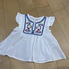 【未使用】バースデイ　刺繍チュニック　100cm