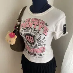 y2k 00s 平成ギャル キラキラTシャツ