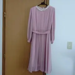 昭和レトロ　ピンクワンピース　リメイク　ハンドメイド