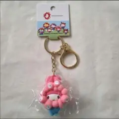 マイメロディ　ミャクミャク立体マスコットカラーキーホルダー大阪関西万博