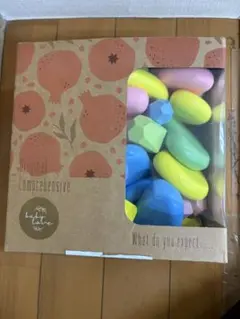 PromiseBabe木のおもちゃカラフル34個豪華セット大きさ違う立体ブロック