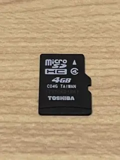 送料無料 TOSHIBA 4GB microSDカード