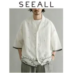 【週末限定値下】SEEALL khadiシャツ　上代3.8万