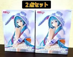 初音ミク/ぬーどるストッパーフィギュア/うさ耳パジャマ・ブルーver.(２点)