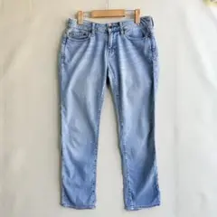 PLST プラステ　レディース　デニムパンツ　ジーンズ　25　ペンキ　ストレート