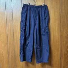 ユニクロ パラシュートクロップドパンツ BLUE L