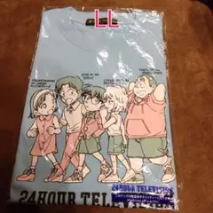 新品未開封 24時間テレビ チャリTシャツ 名探偵コナン少年探偵団ブルー青LL