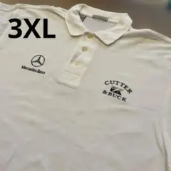 ポロシャツ　cutter & buck 白　3XL