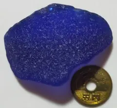 シーグラス　コバルトブルー系 5.5㎝　25g　1個　松前1596
