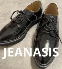 美品！JEANASIS ジーナシスエナメル ブラックローファーシューズ