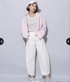アルページュストーリー カーブデニムパンツ ホワイト 今期 2025 カデュネ