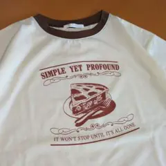 SALE パイプリント リンガー Tシャツ エヘカソポ アップルパイ 新品