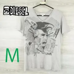 DIESEL●ディーゼル＜デカロゴ 半袖 Tシャツ＞M2206m