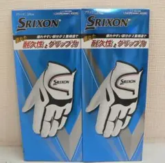 ●SRIXON ゴルフグローブ 24cm ブラック 2個セット