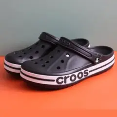 【早い者勝ち】crocs 黒です サンダル 男女兼用ブラック 25CM