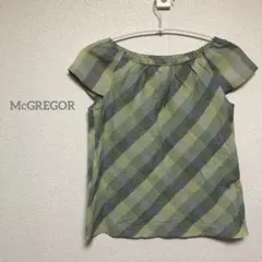 【McGREGOR】 薄手　美品　チェック柄　トップス　M b027