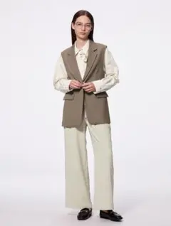 GU ドレープワイドパンツ　S