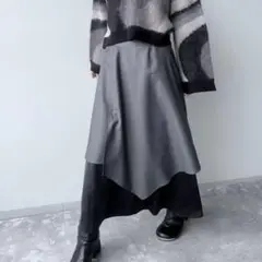 完売★HARE★ アソートドッキングスカート★グレー