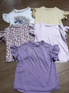 ネクスト　カラフルフリル袖Tシャツセット　134cm