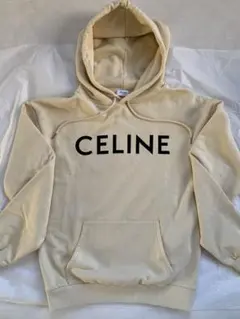 国内完売品・セリーヌ CELINE ルーズフーディー / コットンフリースパーカ