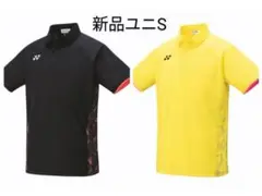 2枚セット 10298 ヨネックス ゲームシャツ ユニS ブラック/イエロー