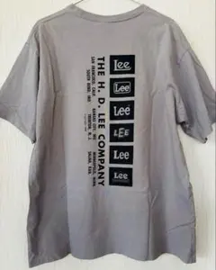 Lee　バックロゴ　半袖L　グレー